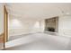 Unfinished basement with fireplace and plenty of open space at 101 Applecross Dr, Brownsburg, IN 46112