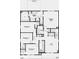 Second-floor layout with primary suite, three additional bedrooms, and a loft at 1107 Stubble Run, Danville, IN 46122