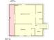 Floorplan of a basement showing dimensions of a bedroom, recreation room, utility, laundry, office, and hall at 1242 W Huntsville Rd, Pendleton, IN 46064