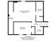 Floorplan of a basement showing dimensions of a bedroom, recreation room, utility, laundry, office, and hall at 1242 W Huntsville Rd, Pendleton, IN 46064