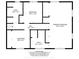 Layout of the second floor, featuring bedrooms and baths. Includes dimensions for each room at 1242 W Huntsville Rd, Pendleton, IN 46064