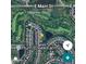 Aerial view of Plum Creek Farms neighborhood near a golf course at 12739 Kiawah Dr, Carmel, IN 46033
