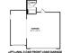 Floorplan of a large optional 3-car garage space with possible bath at 1335 Foxtail Ln, Greenwood, IN 46143