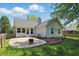 Charming backyard featuring a patio with a fire pit and a landscaped yard, perfect for outdoor living at 14634 Village Park East Dr, Carmel, IN 46033
