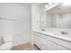 Functional bathroom featuring double sinks and ample counter space, creating a convenient and tidy space at 18943 Seaforth Way, Westfield, IN 46074