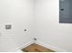 Unfinished utility room featuring connections for a washer and dryer at 2013 Yandes St, Indianapolis, IN 46202