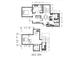 Detailed floor plan showcasing layout, dimensions, and room configurations, aiding in visualizing the property's flow at 207 S Center St, Plainfield, IN 46168