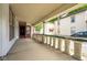 View of the porch with detailed columns, offering a relaxing outdoor space at 207 S Center St, Plainfield, IN 46168