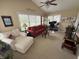 Sunroom featuring a comfortable seating area and ample natural light perfect for reading or relaxing at 2635 Red Admiral Ln, Lebanon, IN 46052