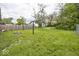 Sprawling backyard featuring a fire pit and ample green space at 3510 E 34Th St, Indianapolis, IN 46218