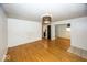 Open-concept living room layout with seamless flow and hardwood flooring at 3510 E 34Th St, Indianapolis, IN 46218
