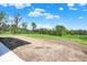 Expansive backyard area with a dirt yard, lush green grass, and mature trees at 3682 S 380 E, Anderson, IN 46017