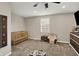 A charming Bedroom with a crib, soft colors, and a ceiling fan for added comfort at 3682 S 380 E, Anderson, IN 46017