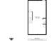 Floor plan of basement 14' x 28' showing stairs, water heater and possible electrical panel at 3705 Lima Ct, Indianapolis, IN 46227
