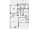 Second floor floor plan with primary suite, laundry, and two additional bedrooms at 379 N Post Oak Dr, Mooresville, IN 46158