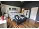 Main bedroom features unique ceiling and natural light, with wood flooring at , Greenwood, IN 46143