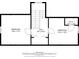 Detailed floor plan showcasing the upper level layout with precise dimensions for each bedroom and hall space at 4447 N College Ave, Indianapolis, IN 46205