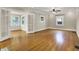 Spacious living room with hardwood floors and an abundance of natural light at 4447 N College Ave, Indianapolis, IN 46205