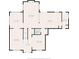 Floor plan illustrating the layout of the main level, including living spaces and kitchen at 4601 Fairhope Dr, Indianapolis, IN 46237
