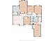Upstairs floor plan featuring bedrooms, bathrooms, walk-in closets, hall, laundry and utility rooms at 4601 Fairhope Dr, Indianapolis, IN 46237