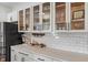 Kitchen with white cabinets, a quartz countertop and stainless steel appliances at 4601 Fairhope Dr, Indianapolis, IN 46237
