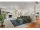 Inviting living room featuring a fireplace, comfortable seating, and an open layout with seamless flow at 4601 Fairhope Dr, Indianapolis, IN 46237