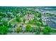Scenic aerial view of charming neighborhood, showcasing lush greenery and well-maintained homes at 4956 W 11Th St, Speedway, IN 46224