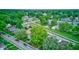 Scenic aerial view of charming neighborhood, showcasing lush greenery and well-maintained homes at 4956 W 11Th St, Speedway, IN 46224