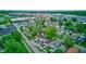 Scenic aerial view of charming neighborhood, showcasing lush greenery and well-maintained homes at 4956 W 11Th St, Speedway, IN 46224