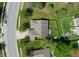 Birds eye view of the home, backyard, driveway, and surrounding neighborhood at 6190 E Ayrshire Cir, Camby, IN 46113