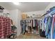 Walk-in closet with shelving and racks, providing ample storage space at 695 Bobtail Dr, Greenfield, IN 46140