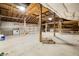 Wide-open barn interior features high ceilings, exposed beams, and ample storage space at 6968 S 300 W, Trafalgar, IN 46181
