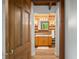 View of a bathroom showcasing a wood vanity and mirror at 6968 S 300 W, Trafalgar, IN 46181