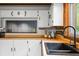 Close up of the kitchen sink and countertop at 6968 S 300 W, Trafalgar, IN 46181
