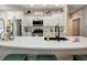 Modern kitchen featuring a large kitchen island, stainless steel appliances, and a sleek design at 8112 Joni Ave, Martinsville, IN 46151