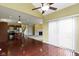 View from dining room to kitchen, stairs, living room, and fireplace at 932 Silverheels Dr, Westfield, IN 46074