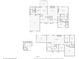 Complete layout of property featuring the main floor plan and basement with a floor plan of the detached pool house at 965 W Main St, Greenwood, IN 46142