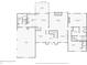 Floor plan of main level featuring a living room, primary bedroom, kitchen, garage, dining room and foyer at 965 W Main St, Greenwood, IN 46142