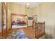Foyer with hardwood floors leading to the formal dining room at 965 W Main St, Greenwood, IN 46142