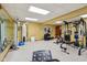 Home gym featuring a variety of exercise equipment for a complete workout at 965 W Main St, Greenwood, IN 46142