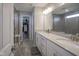 Bathroom featuring double sinks, walk-in shower and closet space at 9822 Tampico Chase, Fishers, IN 46040