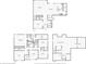 Detailed floor plan showcasing the layout of the home's living spaces, bedrooms, and basement at 9822 Tampico Chase, Fishers, IN 46040