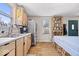 Cozy kitchen features updated cabinets, stainless steel appliances, and a convenient dining area at 10473 N County Road 950 E, Brownsburg, IN 46112