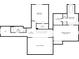 This floor plan exhibits the layout of the second floor, highlighting bedrooms, bathrooms, and closet spaces at 10602 Fall Rd, Fishers, IN 46037