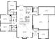 Detailed floor plan showcases the layout of the first floor, including living areas, kitchen, and garage spaces at 10602 Fall Rd, Fishers, IN 46037