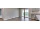 Dining area featuring a sliding glass door and adjacent kitchen at 1115 Senate Dr, Edinburgh, IN 46124