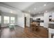 Bright, open kitchen with stainless steel appliances and dining space for  at 1257 Rosemary Ct, Greenfield, IN 46140
