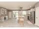 Bright and airy kitchen with stainless steel appliances and a spacious island at 1274 Old Heritage Pl, Greenwood, IN 46143