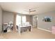 Bright office space with functional furniture and decor and a window at 1274 Old Heritage Pl, Greenwood, IN 46143