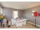Bright office space with functional furniture and decor and a window at 1274 Old Heritage Pl, Greenwood, IN 46143